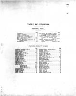 Table of Contents, Genesee County 1907 Microfilm